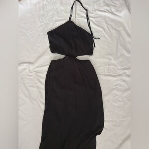 forever 21 cutout halter maxi dress | Dresses | Forever 2 Blue Satin Ebay